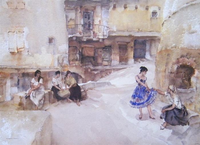 sir william russell flint The festival dress Cordes