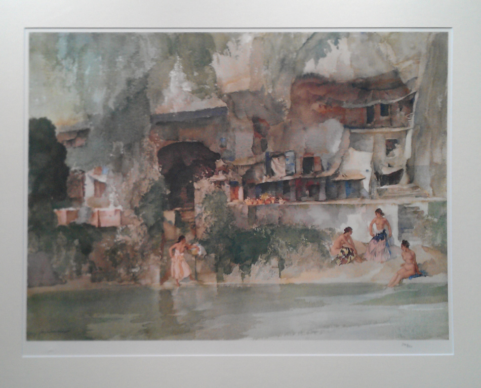 russell flint in sunny perigord print