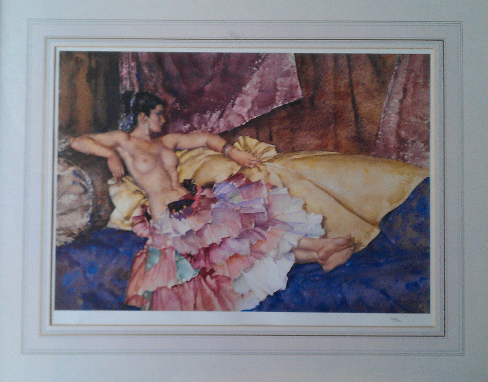 russell flint model for elegance print