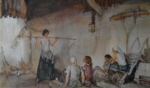 sir william russell flint Tale Bearer signed limited edition print