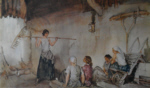 russell flint tale bearer print