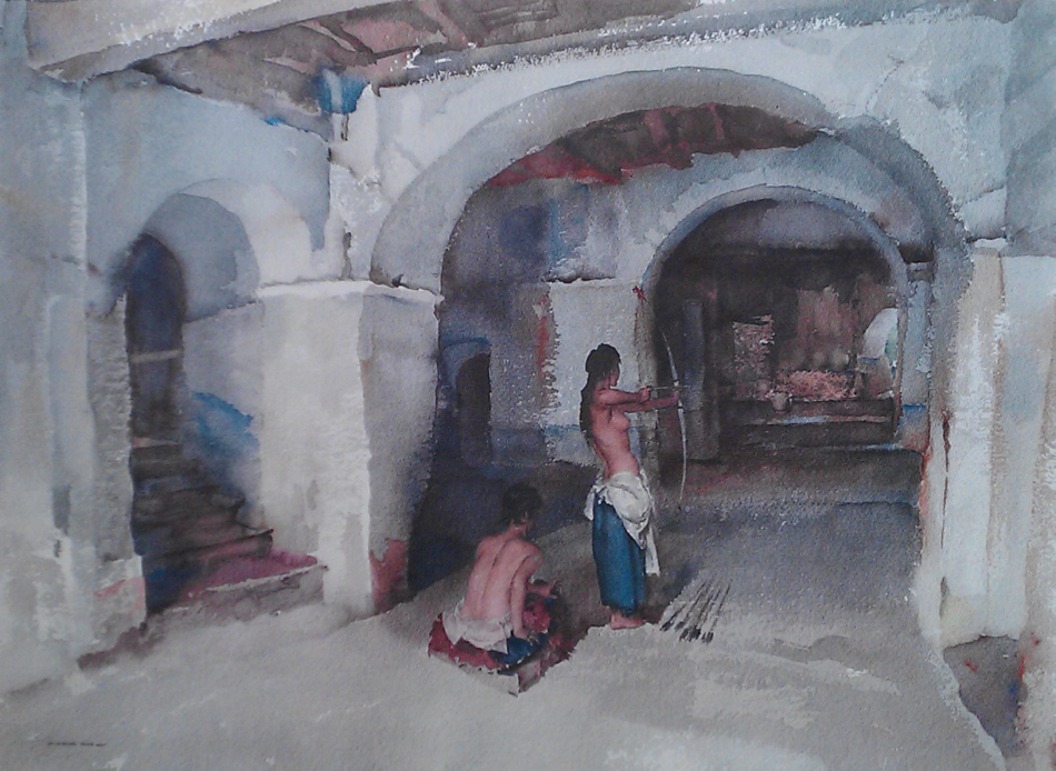 russell flint unseen target print