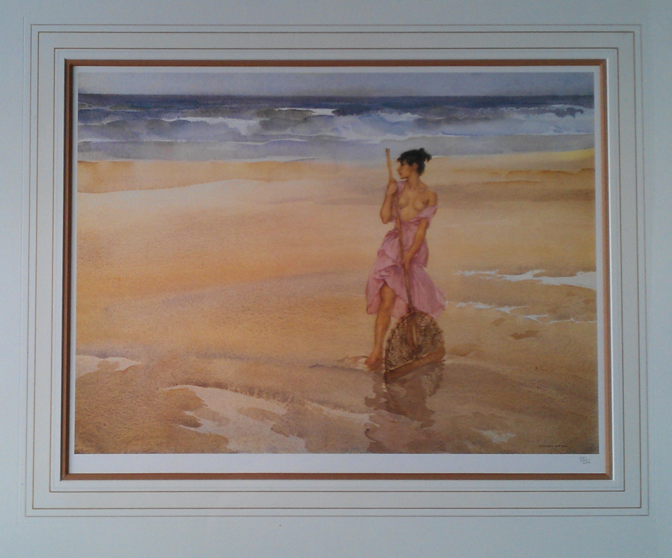 russell flint unsuccessful shrimper limited edition print